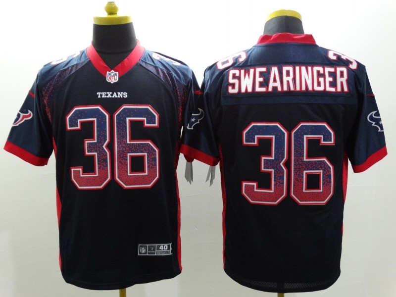 Men's Houston Texans D. J. Swearinger #36 Navy Jersey